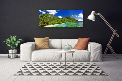 Print van doek Beach mountain landscape