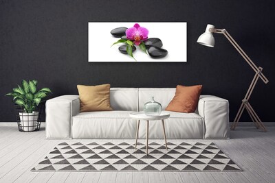 Print van doek Flower stones art