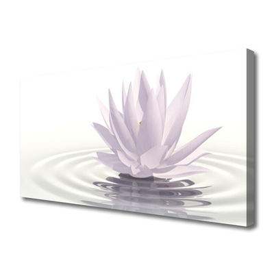 Print van doek Flower water art