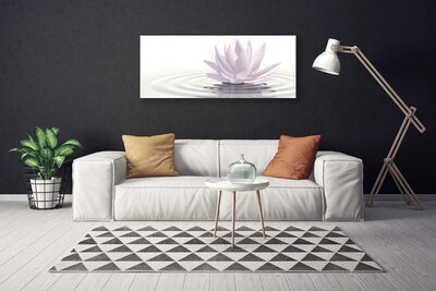 Print van doek Flower water art