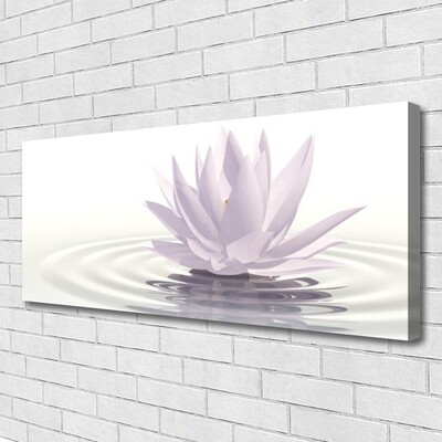 Print van doek Flower water art