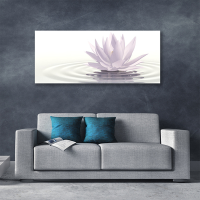 Print van doek Flower water art