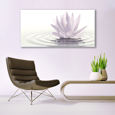 Print van doek Flower water art