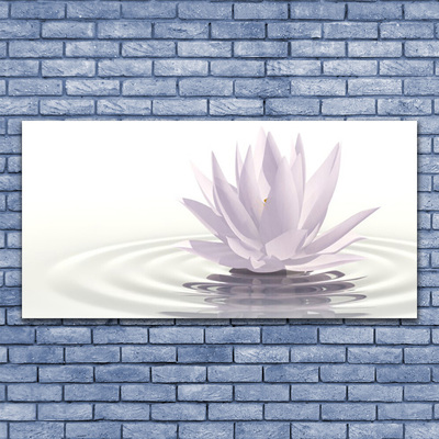 Print van doek Flower water art