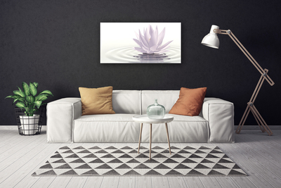 Print van doek Flower water art