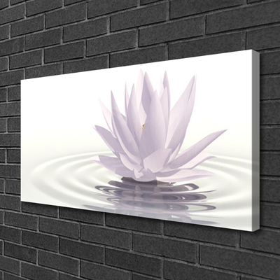 Print van doek Flower water art