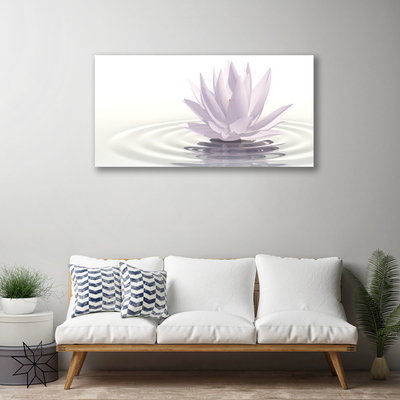 Print van doek Flower water art