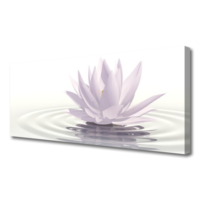 Print van doek Flower water art