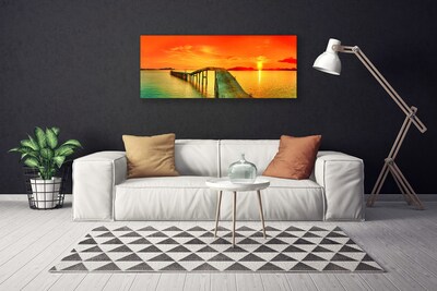 Print van doek Sea bridge architectuur