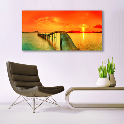 Print van doek Sea bridge architectuur