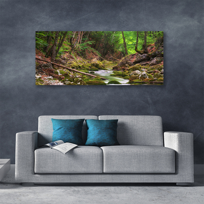 Print van doek Forest moss nature