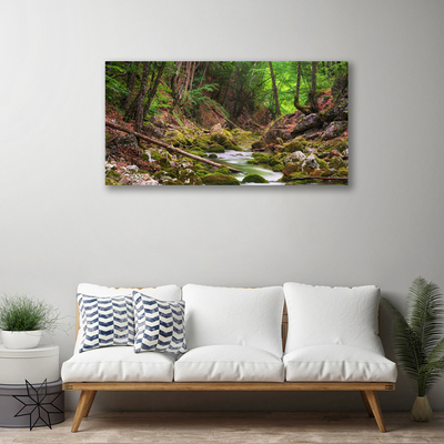 Print van doek Forest moss nature