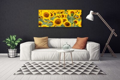 Print van doek Plant zonnebloemen natuur