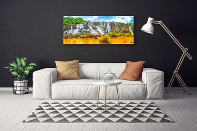 Print van doek Waterval trees nature