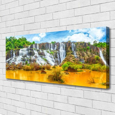 Print van doek Waterval trees nature