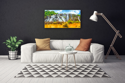 Print van doek Waterval trees nature