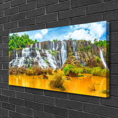 Print van doek Waterval trees nature