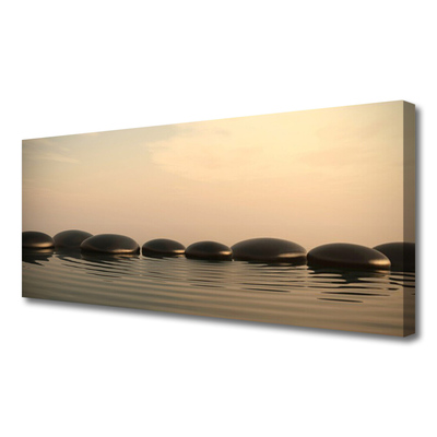 Print op doek Water stones art