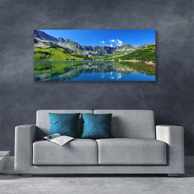 Print op doek Mountain lake landscape