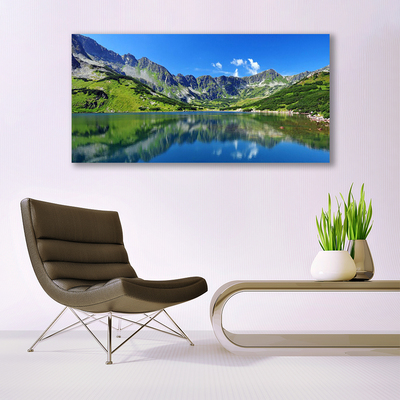 Print op doek Mountain lake landscape