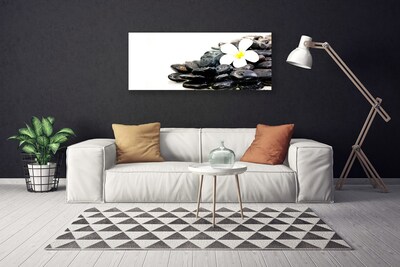 Print op doek Bloemen stones art