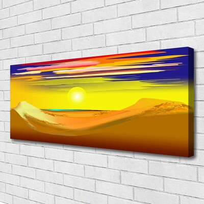 Print op doek Desert sun art