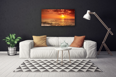 Print op doek Sea sun landschap