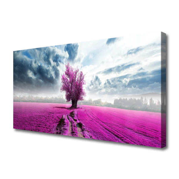 Print op doek Tree meadow nature