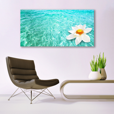 Print op doek Water flower art