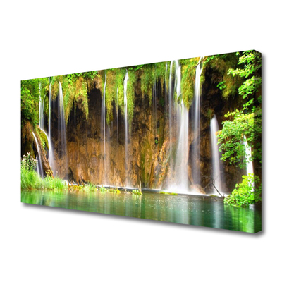 Print op doek Waterval lake nature