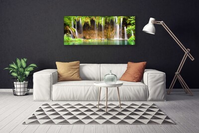 Print op doek Waterval lake nature