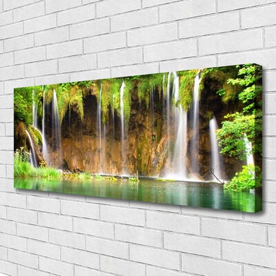 Print op doek Waterval lake nature