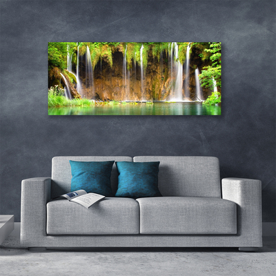 Print op doek Waterval lake nature