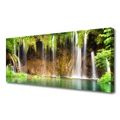 Print op doek Waterval lake nature