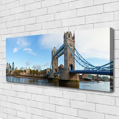 Print op doek London bridge architectuur