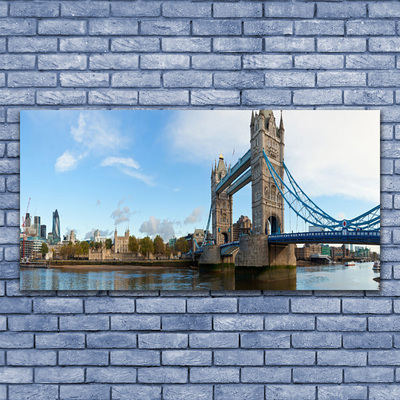 Print op doek London bridge architectuur