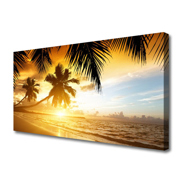 Print op doek Palm beach overzees landschap