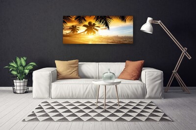 Print op doek Palm beach overzees landschap