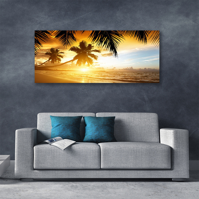 Print op doek Palm beach overzees landschap