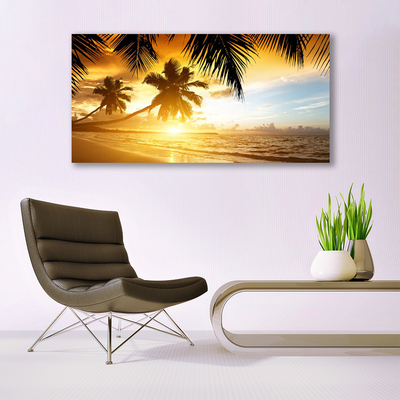 Print op doek Palm beach overzees landschap