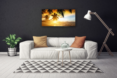 Print op doek Palm beach overzees landschap