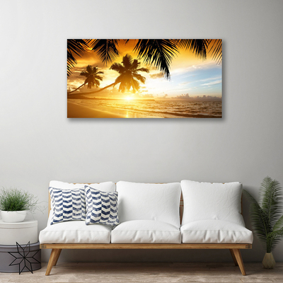 Print op doek Palm beach overzees landschap