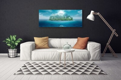 Print op doek Sea island landscape