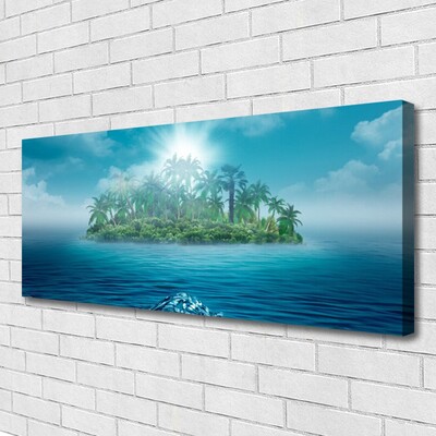 Print op doek Sea island landscape