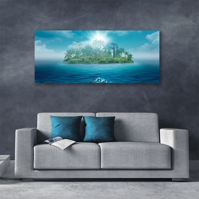 Print op doek Sea island landscape