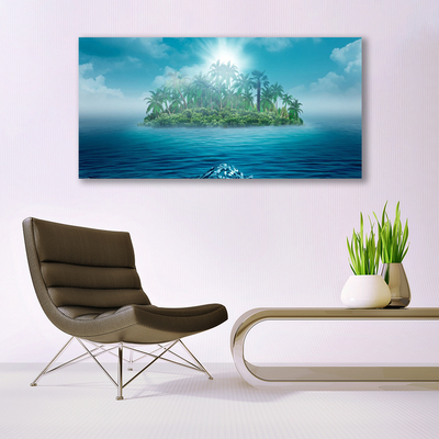 Print op doek Sea island landscape