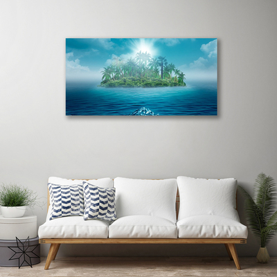 Print op doek Sea island landscape