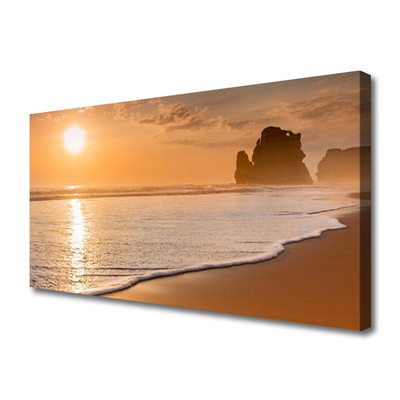 Print op doek Sea beach sun landschap