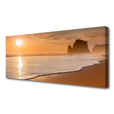 Print op doek Sea beach sun landschap