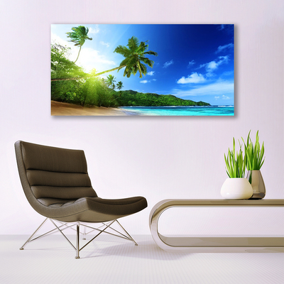 Print op doek Palm beach overzees landschap